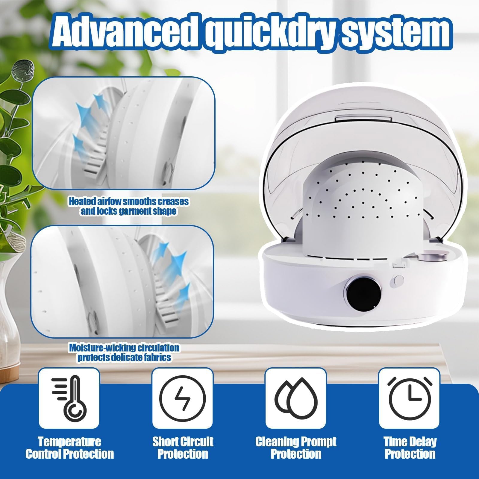 Pulitore Automatico 3 In 1 Per Cappellini Da Baseball, Asciugatrice A Vapore A 360°, Serbatoio Dell'acqua Da 250 Ml, Doppia Asciugatura A Caldo E A Freddo, Ciclo Di Funzionamento