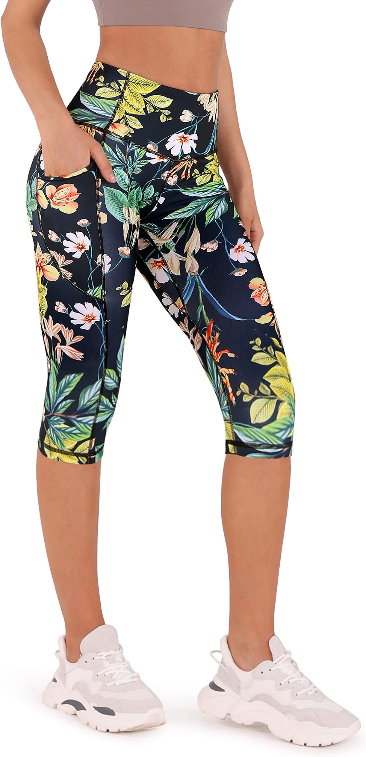 ODODOSWomen's Cross Waist Yoga Leggings, Workout Running Gym Leggings