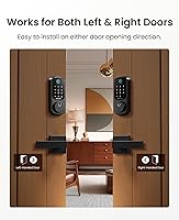 Vista 9 de DESLOC B200 Cerradura Inteligente de Huella Dactilar con 2 Manijas de Palanca, Juego de Cerradura de Puerta Delantera de Entrada sin Llave, Teclado