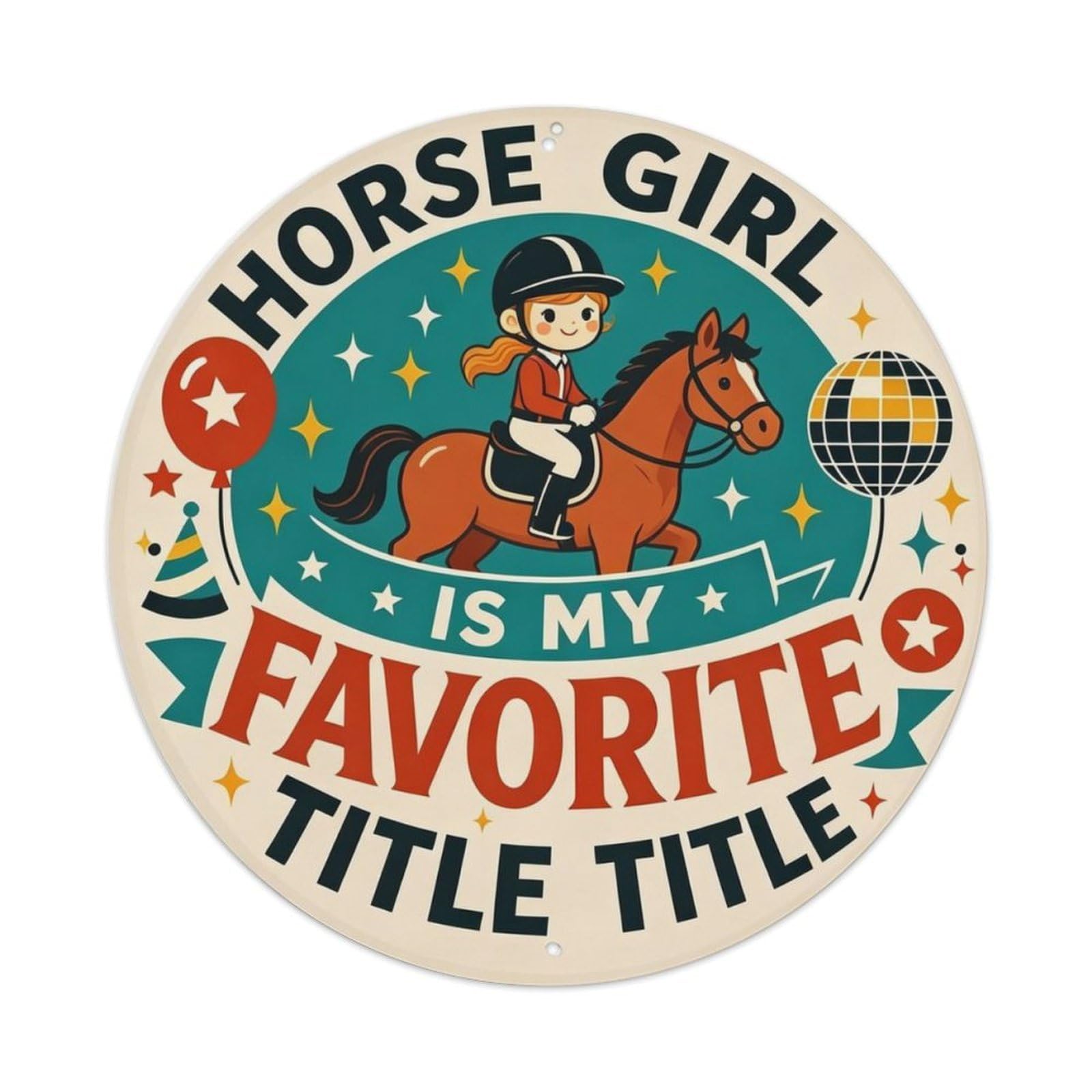 Vintage Horse Equestrian Lover Metal Tin Sign Plaque