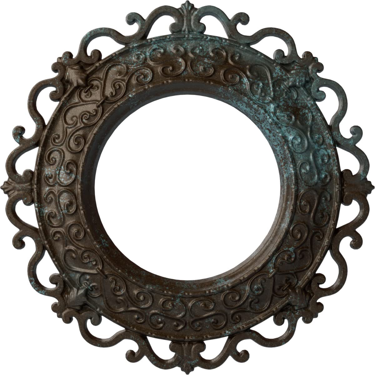 13 1/4"OD x 6 5/8"ID x 1 1/8"P Orrington Ceiling Medallion (Fits Canopies up to 6 5/8"), Hand-Painted Athenian Green — Amazon image 30