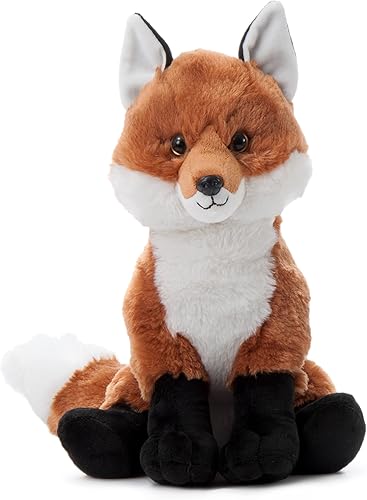 The Petting Zoo Peluche de zorro, regalos para niños, animales salvajes del zoológico Onez, juguete de peluche de zorro de 12 pulgadas