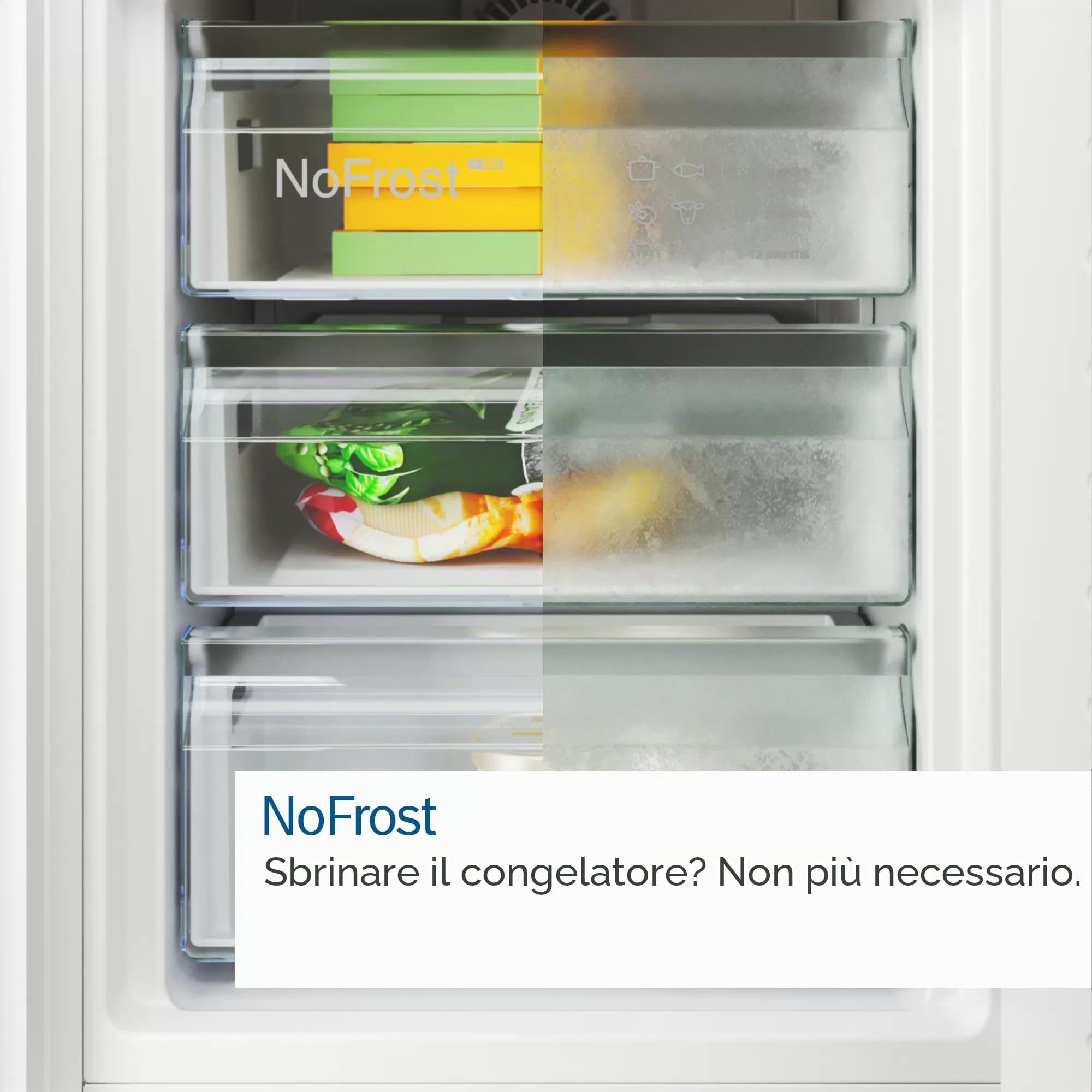 Frigorifero Bosch Serie 4 con congelatore Libera installazione, 363 L, Acciaio inox
