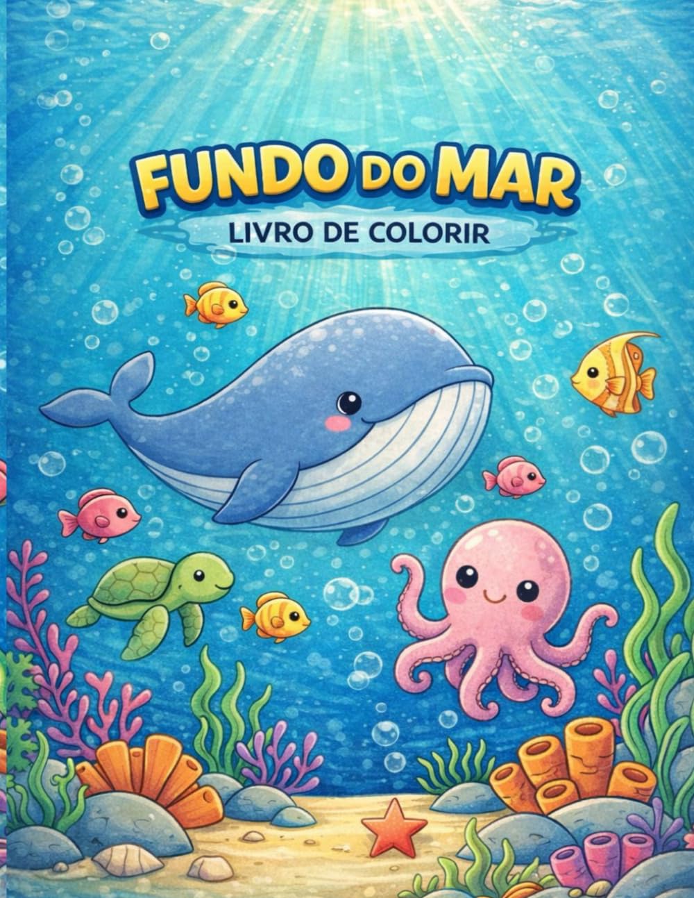 FUNDO DO MAR - 24 DESENHOS INCRÍVEIS PARA COLORIR