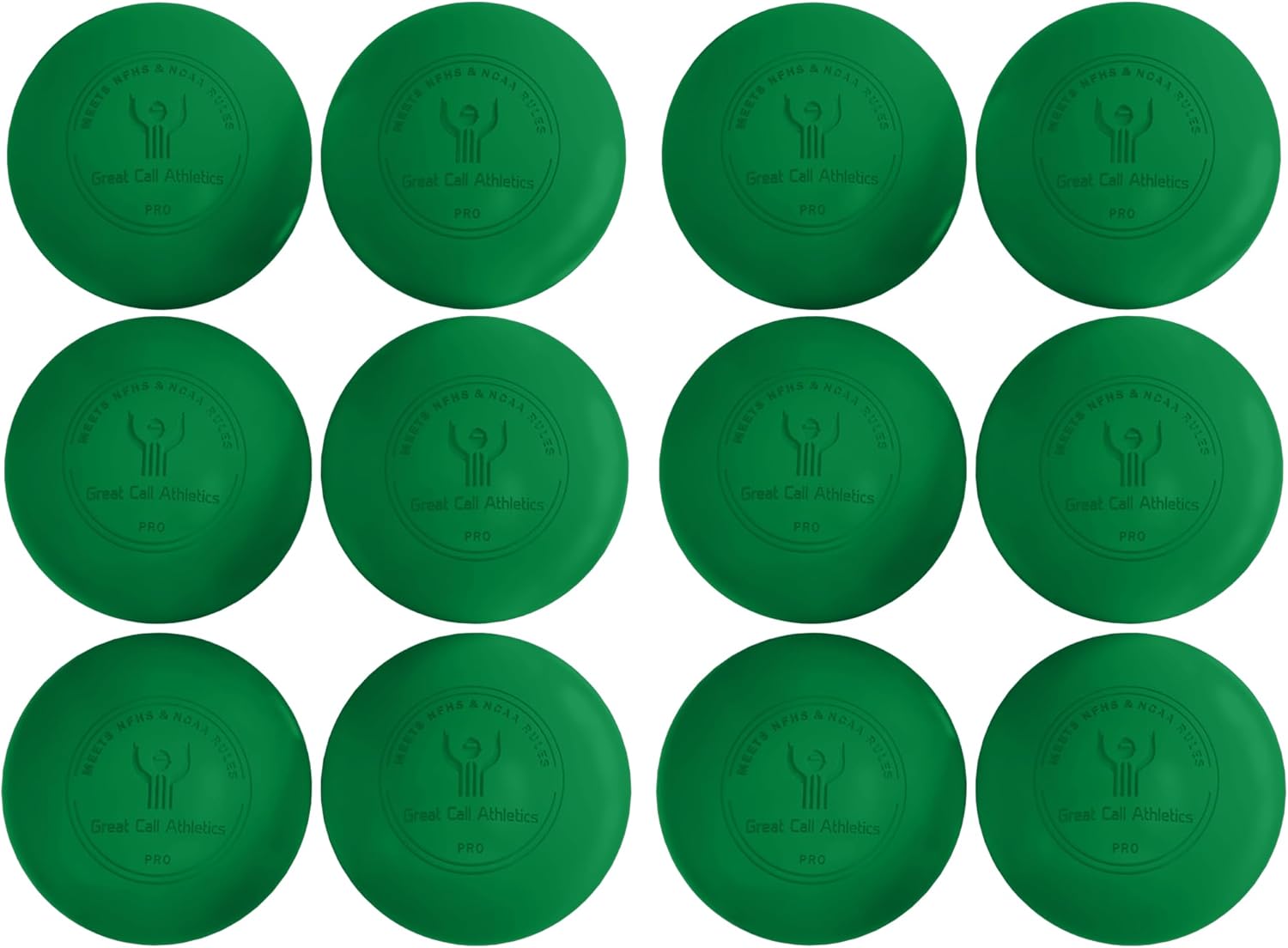 GCA Pro Lacrosse Official Game Ball NFHS College Approved Velocity 6 Pack LAX Field Tournament Rubber Practice