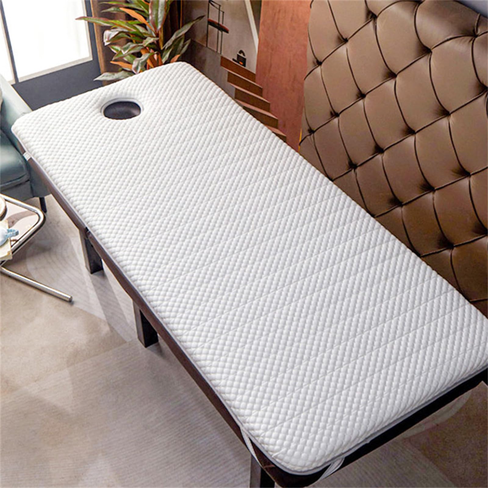 Oreiller de bain en mousse à mémoire de forme 3 cm d'épaisseur, coussin de spa carré/rond/trapézoïdal, appui-tête 70 x 185 cm pour un confort et une relaxation ultimes