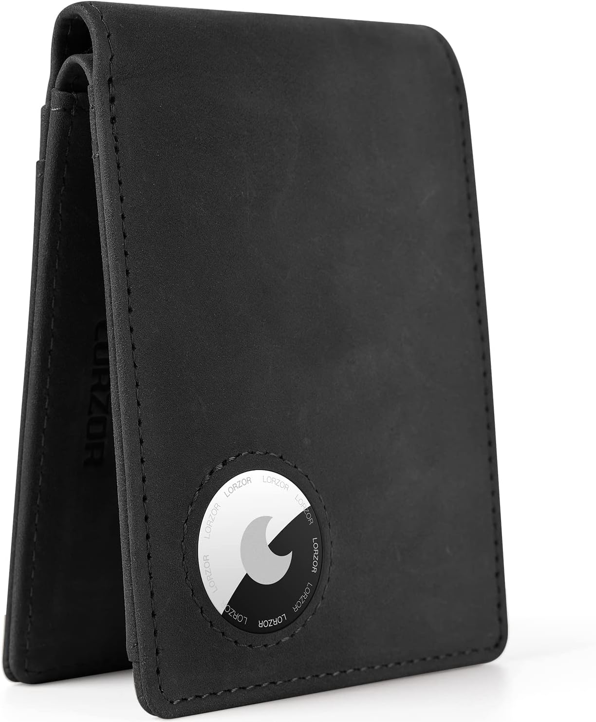 TERRIFI Wallet for Men, RFID Blocking Wallet, Bifold Full Grain Leather Mens Wallet, with Stealth Pocket for AirTag Wallet, Large and Slim Design, Up to 12 Cards and ID Window, Gift for Men