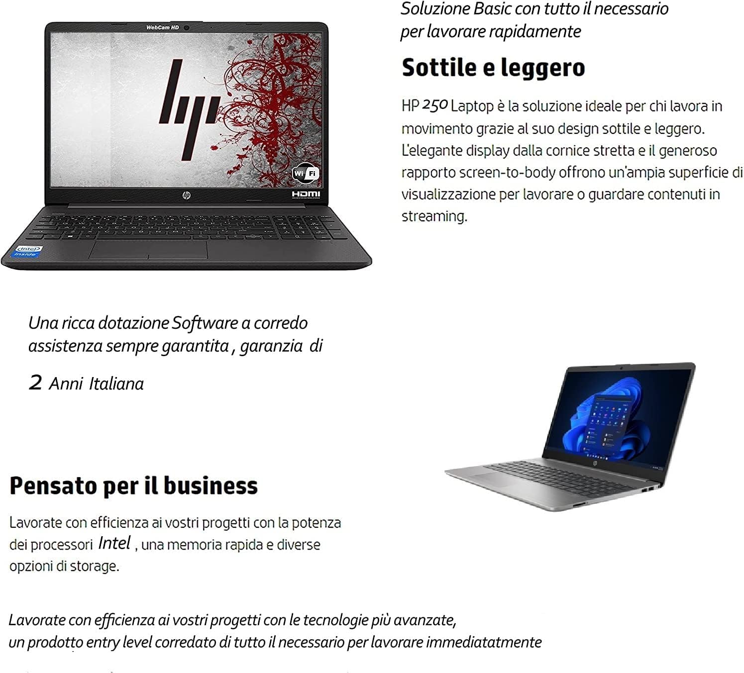 Notebook i3 Octa Core 250 G10 Grey Full HD - Dettaglio
