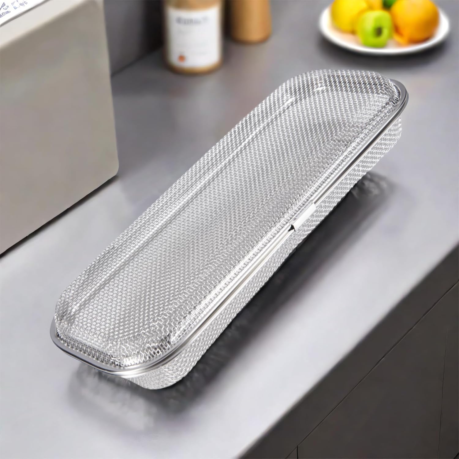 Dishwasher Basket,Dishwasher Silverware Basket for Small Items,Replacement 304 Stainless Steel Dishwasher Utensil Mesh Drain Silverware Holder for Chopstick,Fruits,Scoops (Medium)