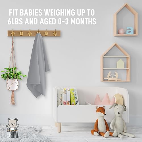 Miniatura 6 de Manta de recepción para bebé recién nacida con diadema a juego, lazo y gorro, suave y acogedor gorro para bebé