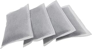 4 Pack Activated Charcoal Odor Absorbing Filter Refill Deodorizer Compatible with iTouchless Trash Cans 8 Gallon and Larger