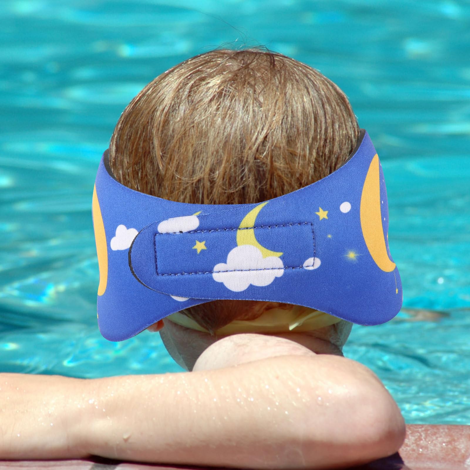 BESPORTBLE Diadema De Natación Banda para El Cabello De Natación Nadar Gorro Natacion Gorro De Piscina Bandas para La Cabeza De Natación Diadema De Baño Neopreno Blue