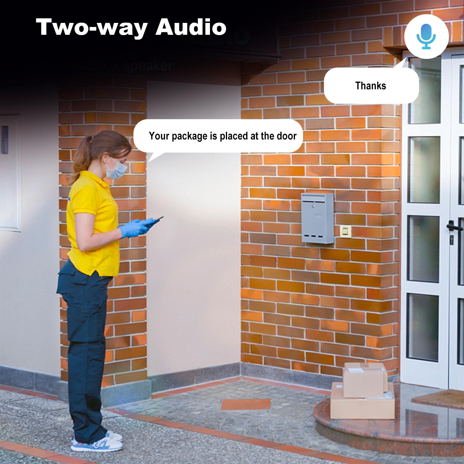 Two-way Audio Security HJT 4G LTE Outdoor Security Camera - 5MP HD With ...