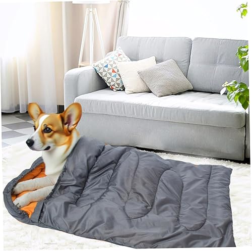 Miniatura 6 de Dog Sleeping Bag 45x29in Warm Soft Cat Sleeping Bag Portable Covered Dog Bed for Indoor Outdoor Covered Bed Camping Pet