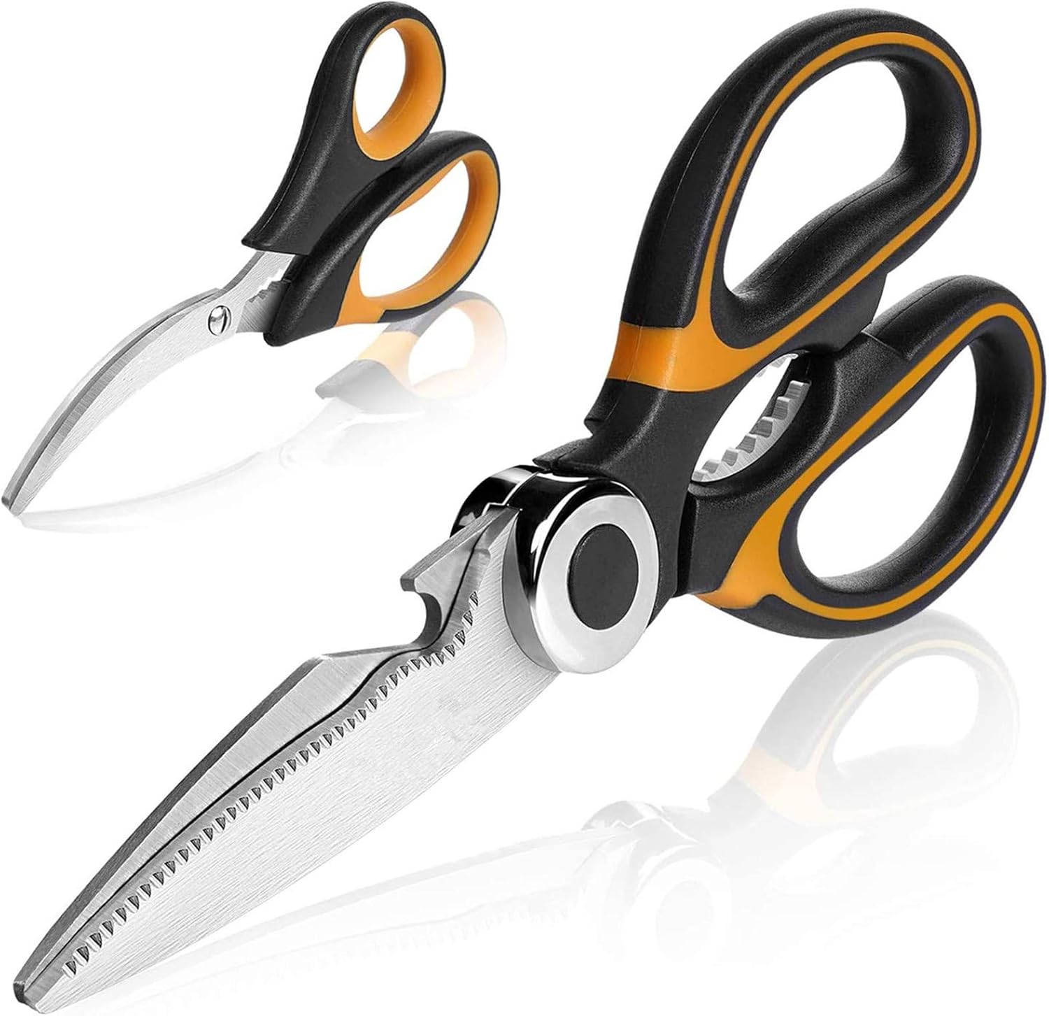 キッチンバサミ 料理はさみ ステンレス製 強力 キッチン用 錆びない 万能ハサミ 栓抜き 鶏肉