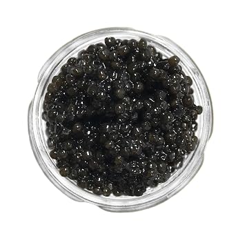 Royal Dark Siberian Caviar - Baerii Sturgeon Roe - Giaveri Italian 4 ounce 113 grams