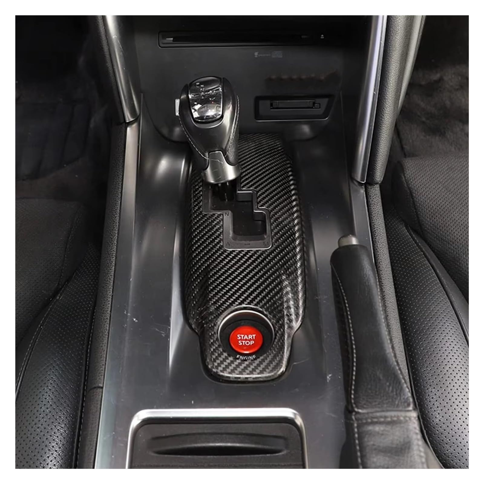 Accessori Interni Auto Per Nissan Per GTR R35 2008-2016, Pannello Del Cambio In Fibra Di Carbonio A Secco, Cornice Decorativa, Rivestimento Interno modanature interne