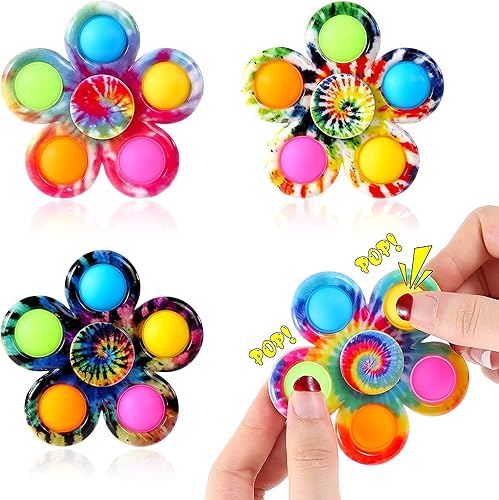 Fidget Spinner Paquete de 4 unidades, Fidget Spinners Fidget Toys Adultos, Relleno de Cesta de Pascua para niños, Juguetes para aliviar la ansiedad