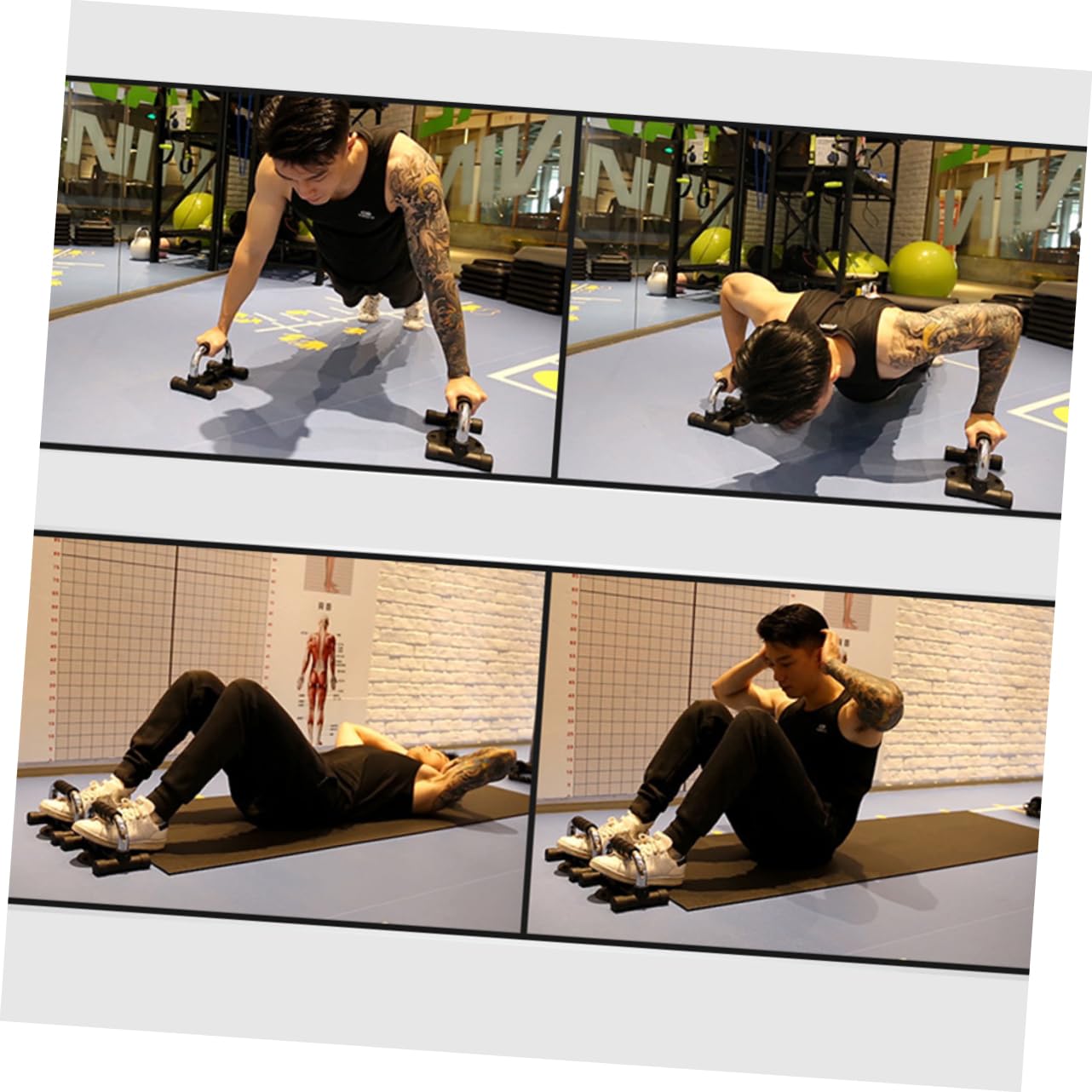 SUPVOX Multifunction Bars with Suction Cup Home Gym Accessory Grip Bar Body Building Tool