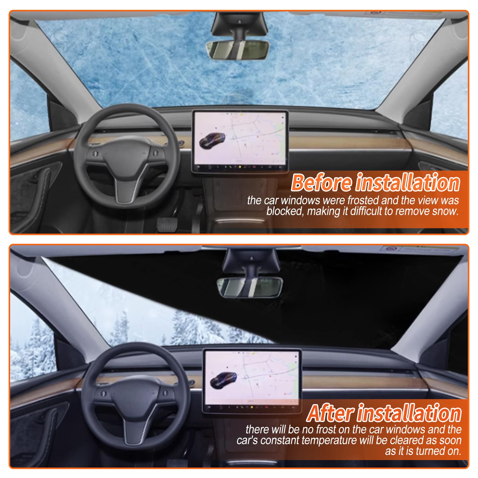 Telo copriauto impermeabile per Fiat Panda 2012-2024, 6 strati per esterni, per tutte le stagioni, protezione da sole, pioggia, UV, polvere, con cerniera per portiera, foderato in cotone, cinghia