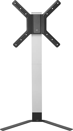 One For All WM6471 Support TV Ultra Slim de One For All - Écrans de 32 à 60” - Inclinable à 15° - Poids Max. 30 kg – Solution SANS perçage - Tous types de téléviseurs - Argent et blanc - 1