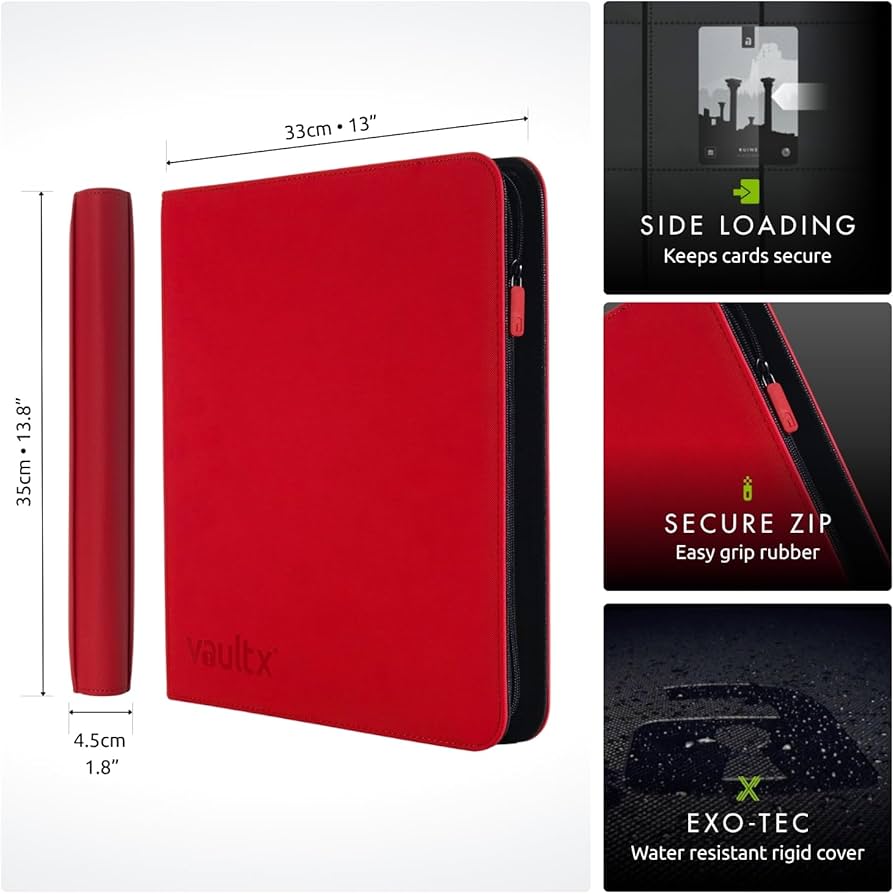 Vault X 12 XL Pocket Trading Card Zip Binder - 624 cards, Premium