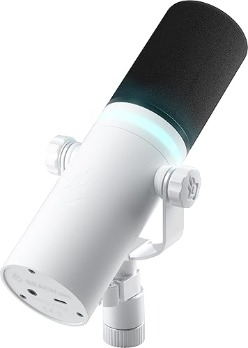 Miniatura 9 de BEACN Micrófono (oscuro) micrófono USB para transmisión de juegos, podcasting y creación de contenido con iluminación RGB, ecualizador integrado,