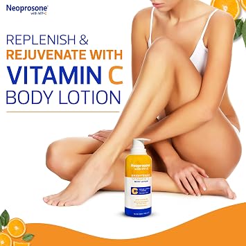 Neoprosone Brightening Body Lotion - 13.5 Fl Oz / 400ml - Formulated to Fade Dark Spots on Elbows, Knees, Neck, Body, and Intimate Parts, with Tyrostat, Shea Butter, Vitamin C, Vitamin E