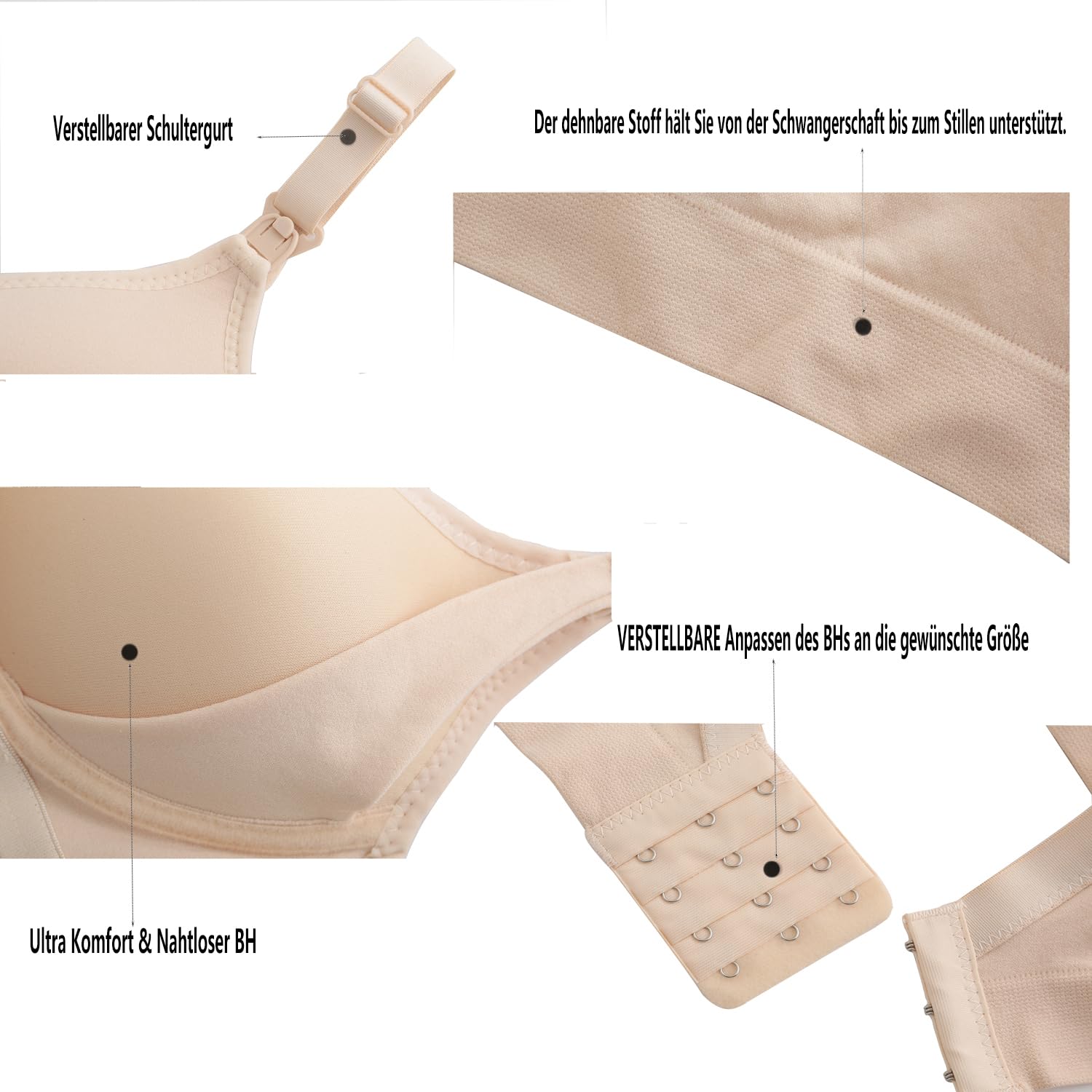Soutien-Gorge de maternité sans Couture pour Femmes (Lot de 4)