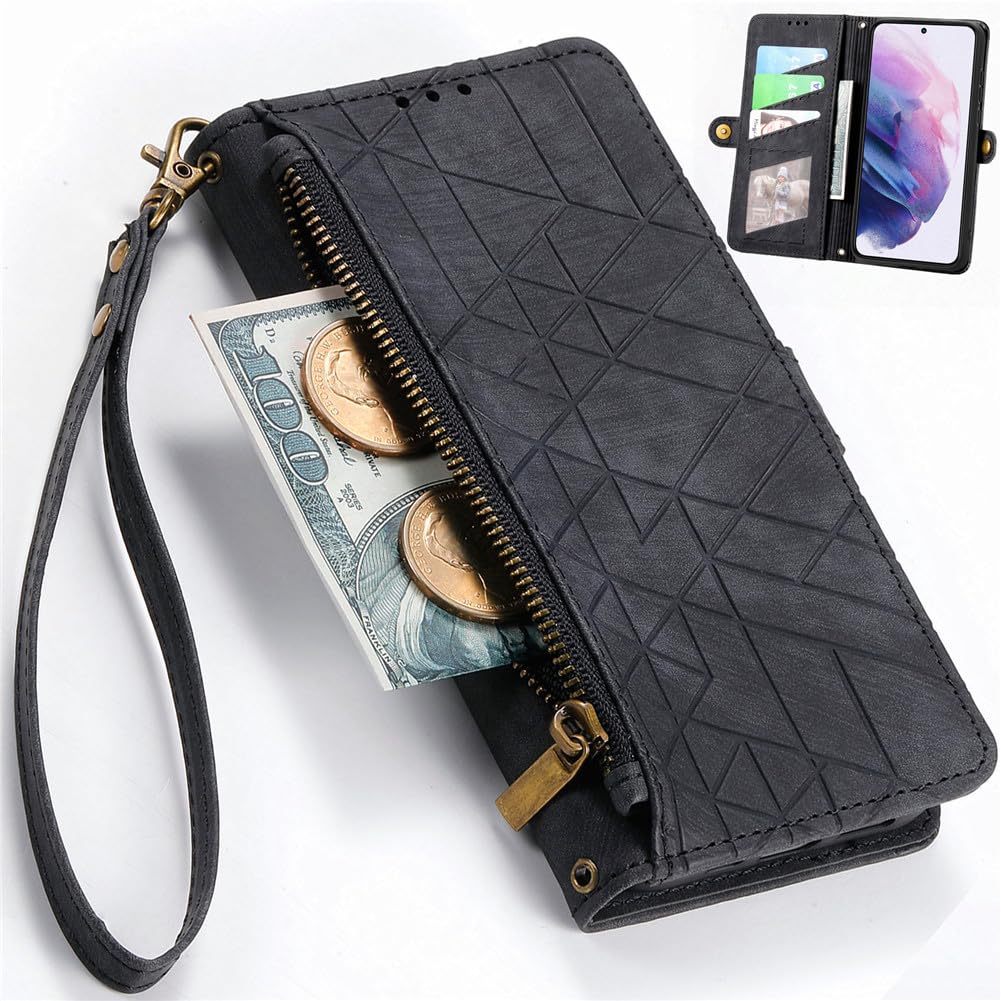 Color Design PU Wallet Flip Leather With Card Slots Cover - View #8