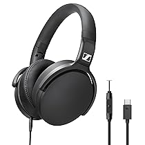 Sennheiser HD 400U – Cuffie over-ear con smart remoto, colore: Nero