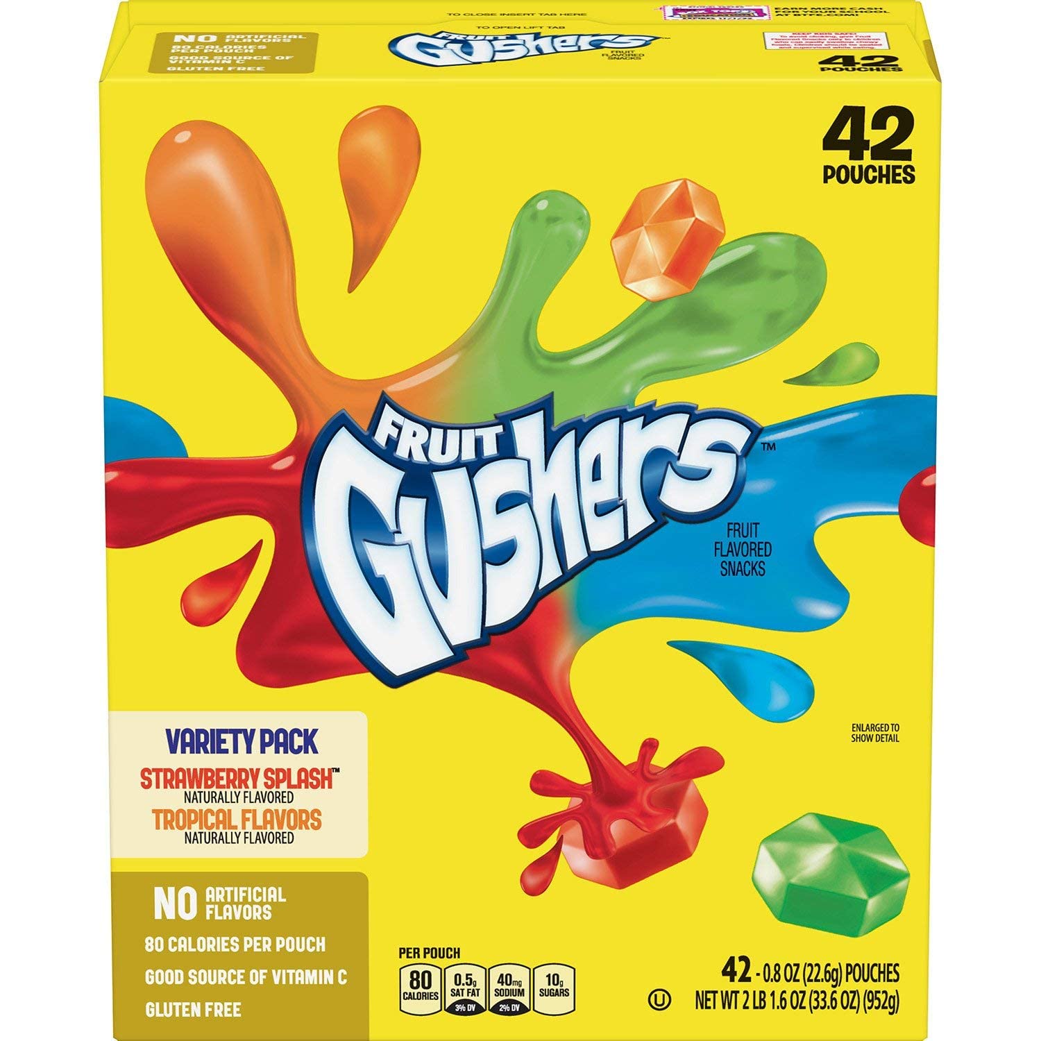 Fruit Fruit Fruit Gushers Variety Pack, Strawberry Splash