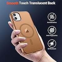 Vista 1030 de SUPFINE Funda magnética para iPhone 11 (compatible con MagSafe) (protección contra caídas de grado militar), translúcida mate a prueba de golpes