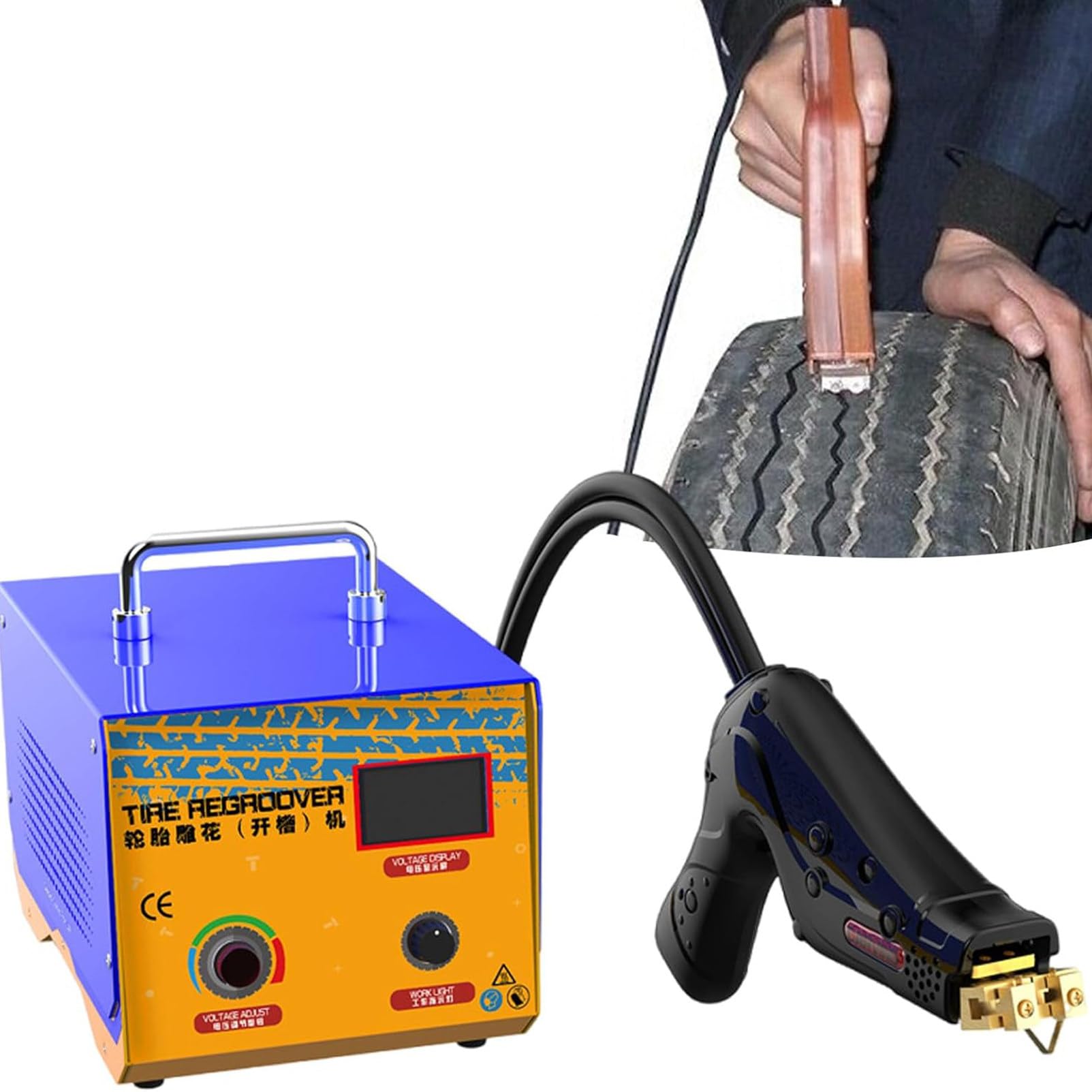 Reifenprofiliermaschine, 1000-W-Reifenprofiliermaschine Mit 20 U/V-Förmigen Klingen, Professionelle Reifenprofiliermaschine