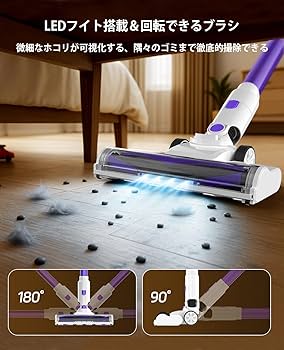 掃除機 コードレス 【2025革新モデル 55000pa強力吸引 60分連続稼働 Amazon | 掃除機 コードレス【2025革新モデル・55000pa強力吸引