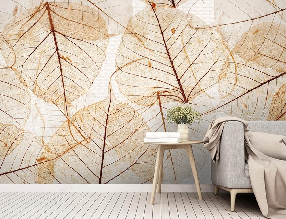 Papier Peint Intissé feuilles rétro masquez les défauts du mur