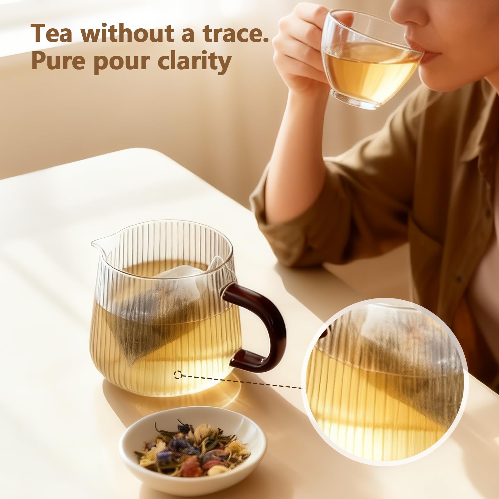 Vinabo 400 Filtre à Thé Jetable, Sachet The a Remplir Jetable avec Cordon de Serrage, 7 X 9 cm Sachet de Thé Réutilisable, pour Thé En Vrac, Café, Thé de Fleurs, Herbes, Epices, Lavande (Lot de 5)