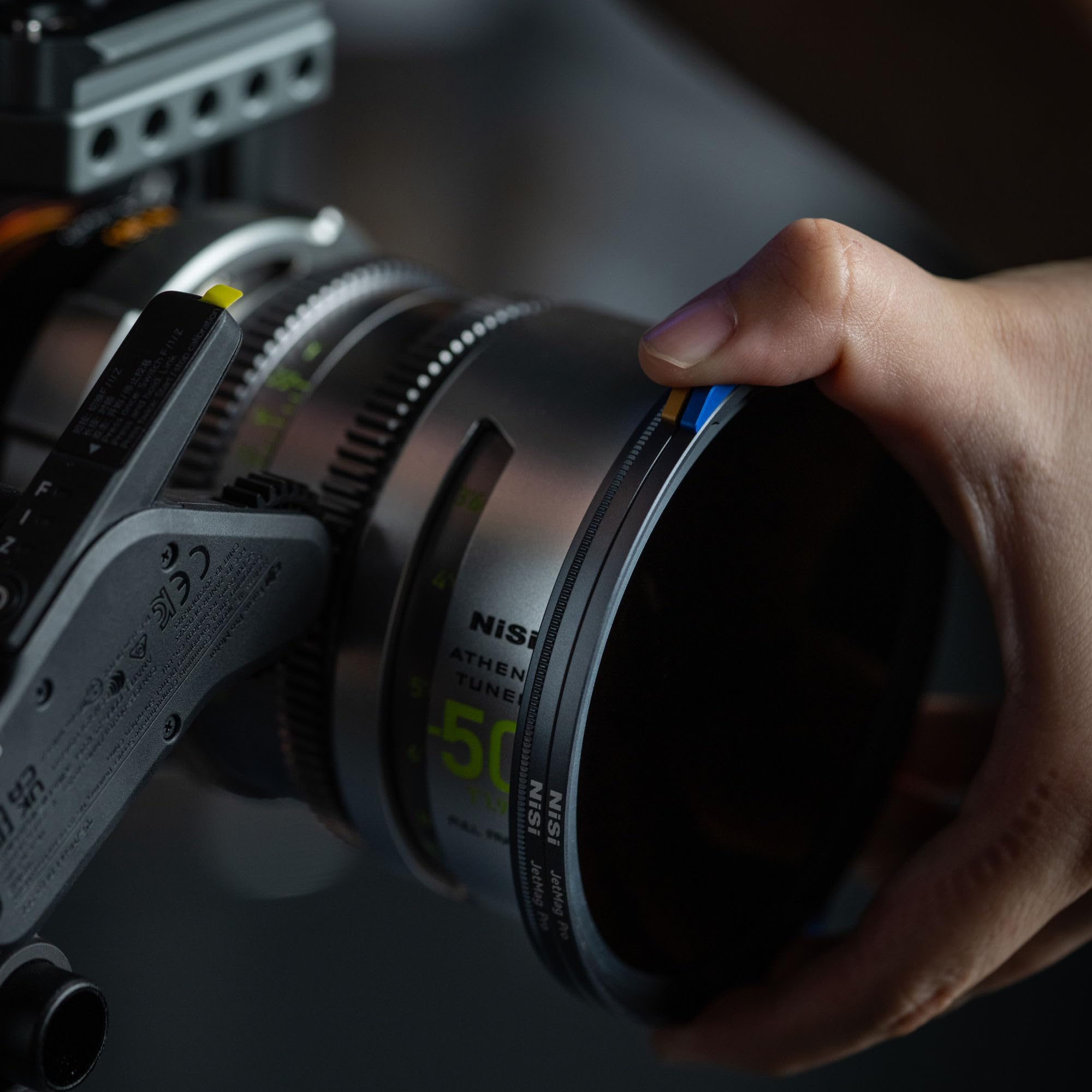 NiSi JetMag Pro 82MAG FS ND16 - Filtro magnético de densidad neutra de espectro completo de 4 paradas (1.2) - Vidrio óptico nano revestido, marco de aluminio ultrafino, color real, requiere anillo