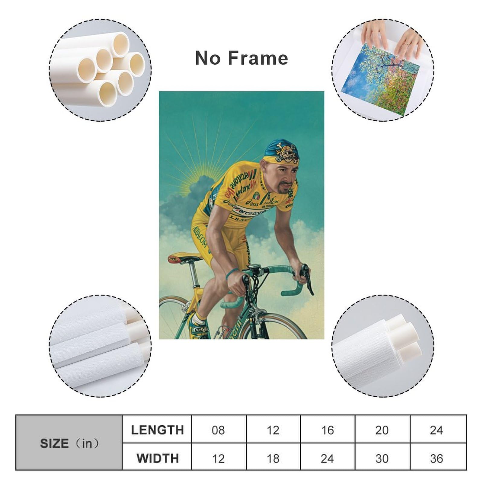 3x Marco Pantani A3 Posters 42x30cm Bianchi Siperissimo X4 50th