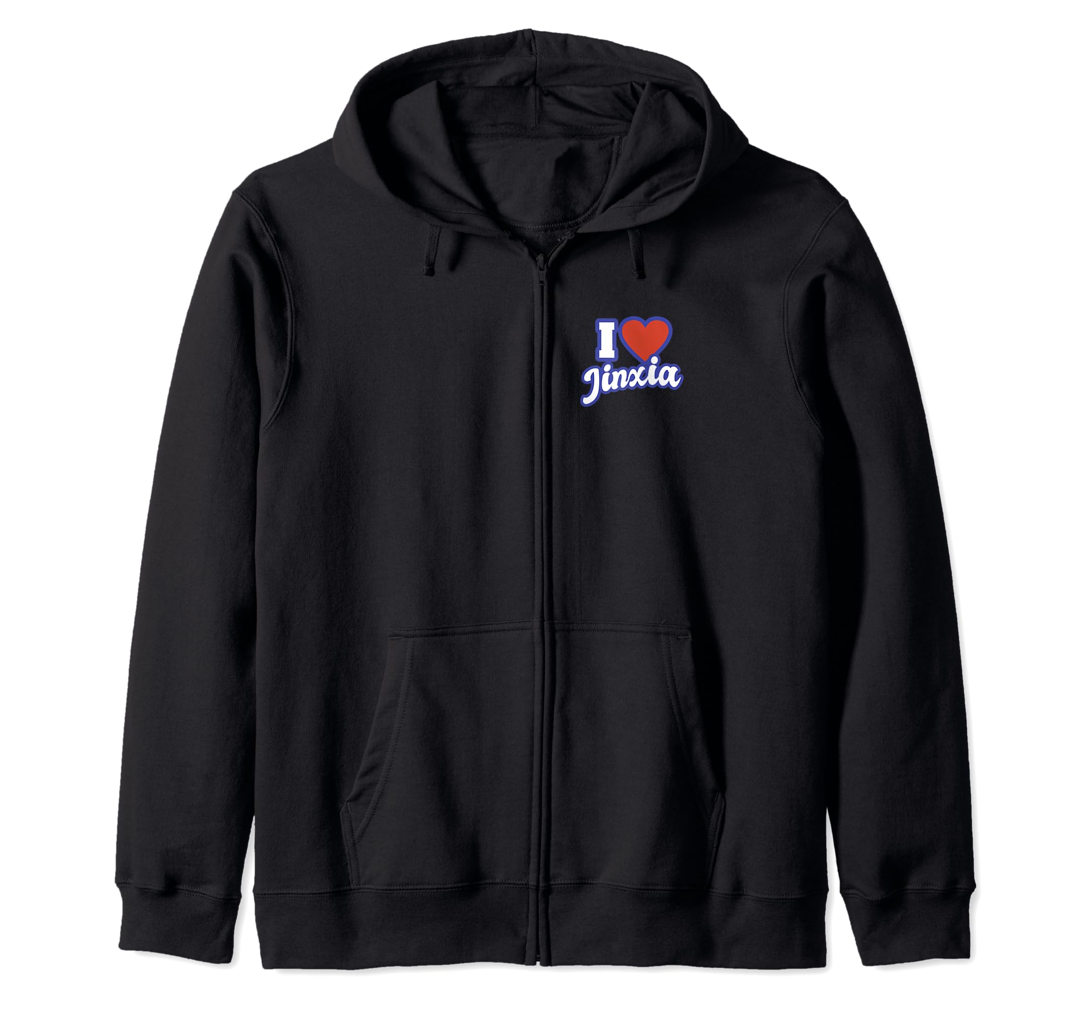 I Love Jinxia Zip Hoodie