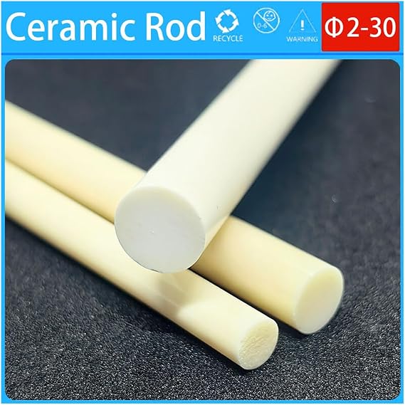 2-30mm Ceramic Rod Alumina Insulation High Temperature Resistance Shaft Corundum Stirring Rod(30x100 1pcs)