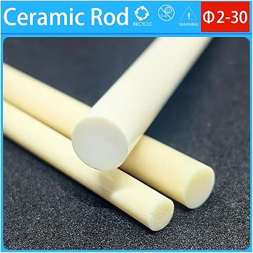 2-30mm Ceramic Rod Alumina Insulation High Temperature Resistance Shaft Corundum Stirring Rod(30x100 1pcs)