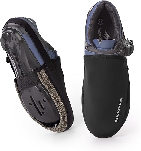 Miniatura 7 de ROCKBROS Ciclismo Zapatos de Puntera Cubiertas de Clima Frío Bicicleta Overshoes Térmica Zapatos de Bicicleta Cubierta de Puntera Kevlar para