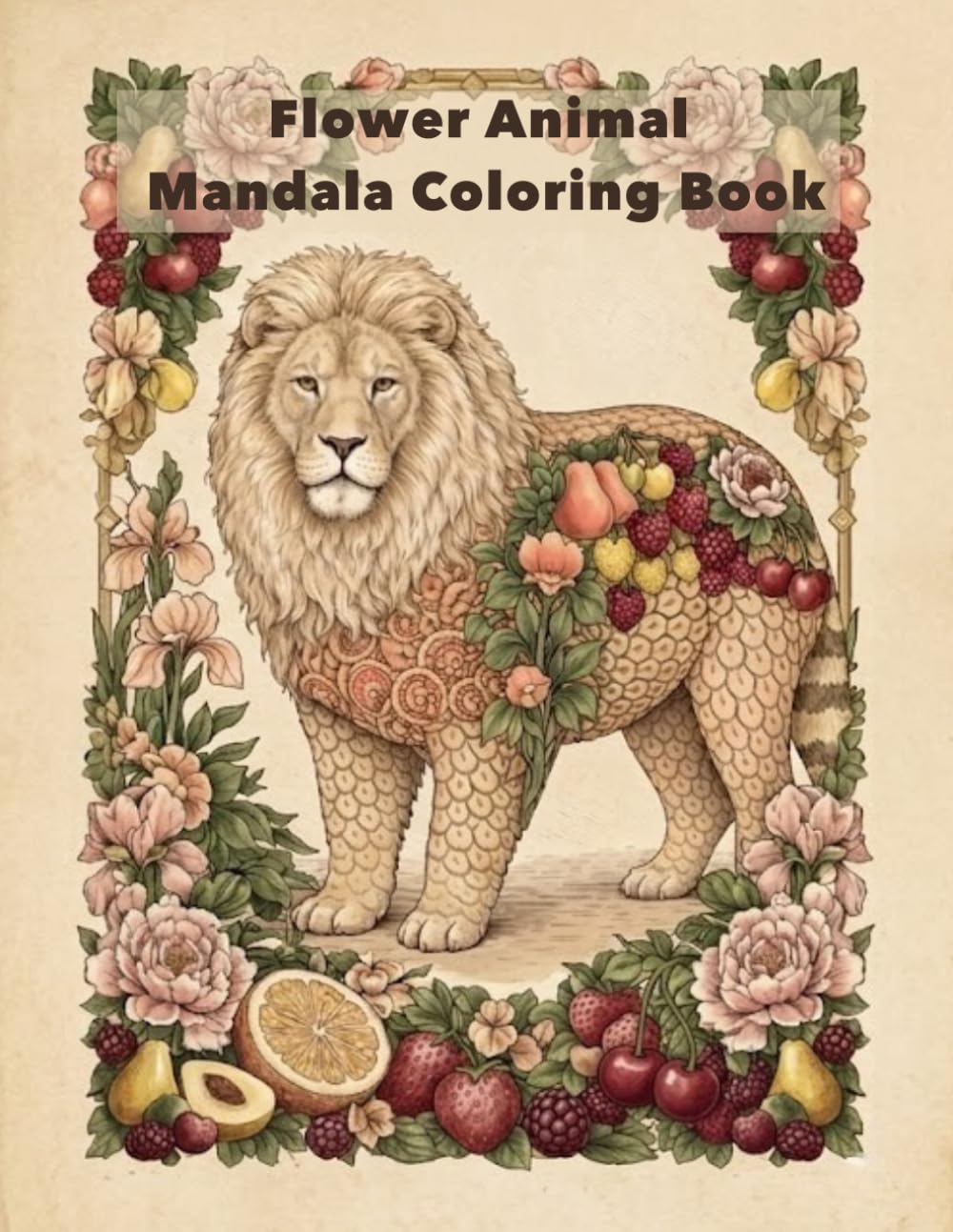 Flower Animal Mandala Coloring Book: A Relaxing Adult Coloring Book with Floral and Fruit Animal Mandalas (Mandala Coloring Series)
