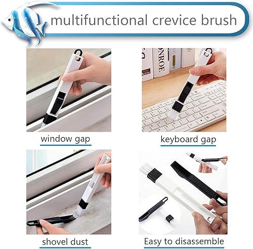 Miniatura 8 de Cepillo de limpieza de hendiduras, cepillo de limpieza de hendiduras de cerdas duras, herramienta de cepillo de limpieza de huecos multifuncional,