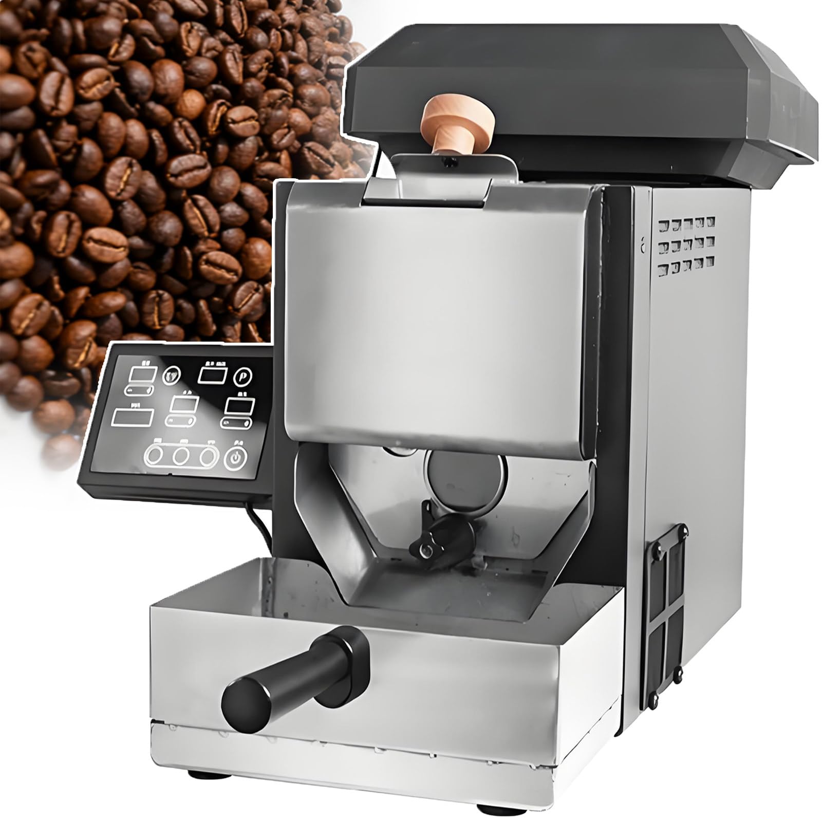 BOOZXCV Commercial/Home Use Hot Air Coffee Bean Roaster Machine | Upgraded Electric Coffee Roaster Machine 150-300g Capacity,Multifunctional Baking,97% Roasting