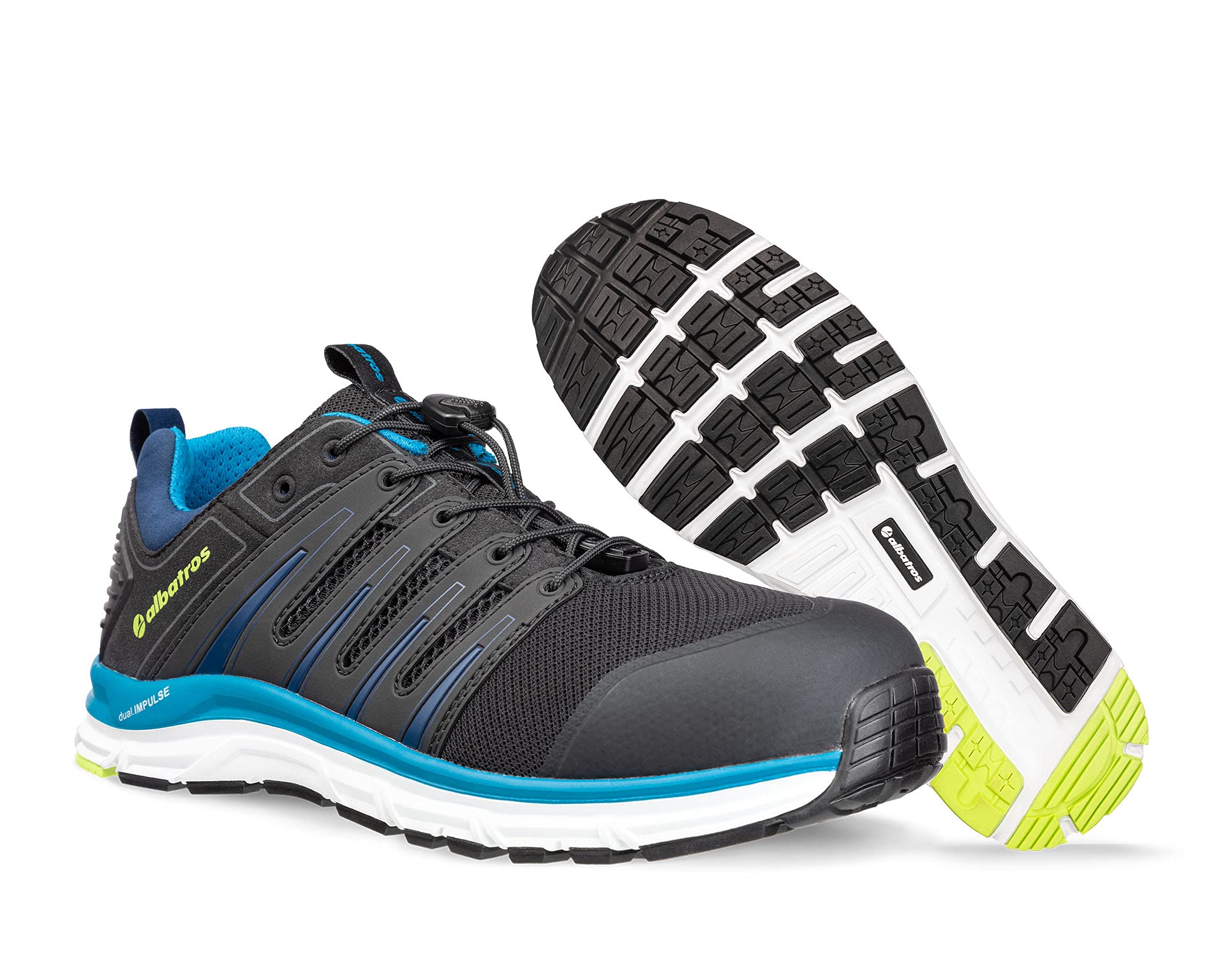 ALBATROS Breeze Impulse Low buty robocze S1P ESD HRO, nasadka z włókna szklanego, ochrona przed przebiciem, bez metalu, antypoślizgowe, odporne na wysokie temperatury, uniseks