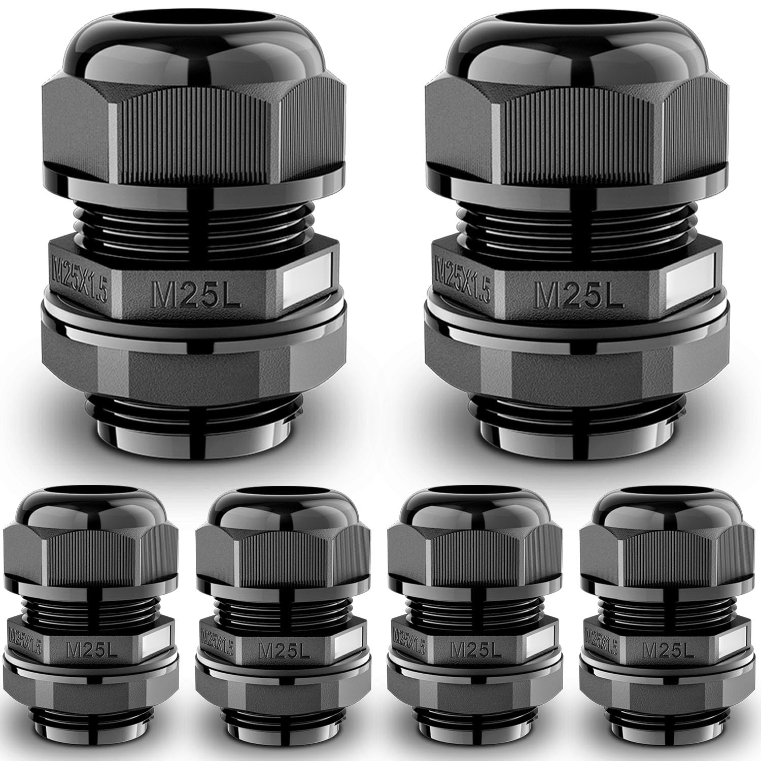 Waterproof Cable Glands - 50 Pack M16L -13