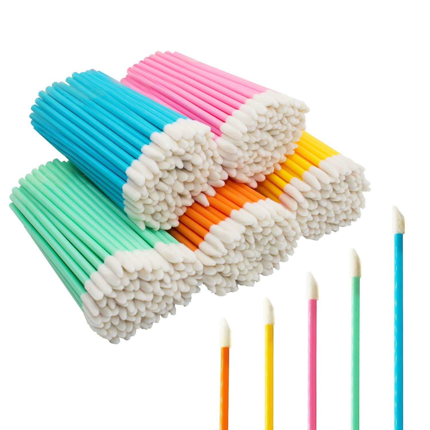 Disposable Lip Brushes Make Up Brush Lipstick Lip Gloss Wands Applicator Tool Makeup Beauty Tool Kits (500 COLOR)