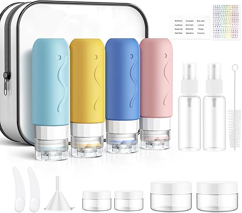 Kits de envases cosméticos recargables para champú, gel de baño, loción de manos, limpiador facial, crema